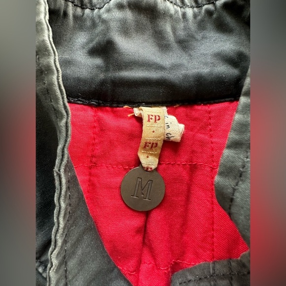 Vintage Free People Field Coat Double Button Military Style Size M - Picture 7 of 12